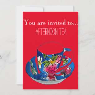 Tea Cup Afternoon Tea Party Kaart