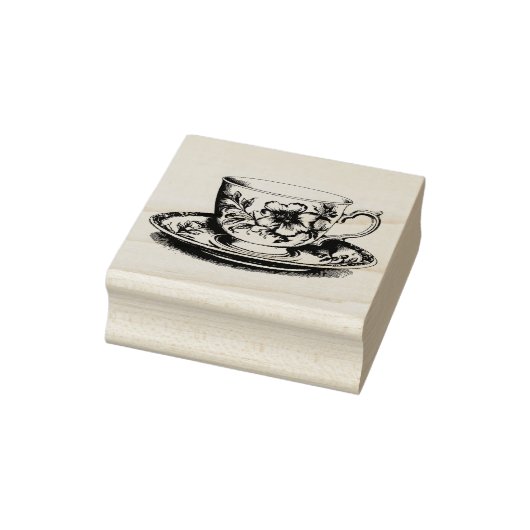 Tea Cup  Art Rubber Stamp Rubberstempel (Stempel)