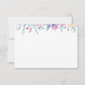 Tea Cup Bedankt Kaart met Bloemen (Achterkant)