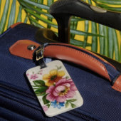 Tea Cup Bloemen Boeket Bagagelabel