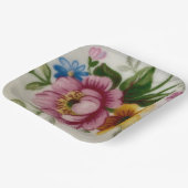 Tea Cup Bloemen Boeket Papier Bord (Gebogen)