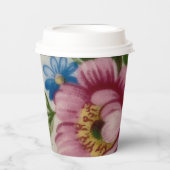 Tea Cup Bloemen Boeket Papieren beker (Voorkant)