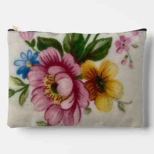 Tea Cup Bloemen Boeket Print Cut Naaizak Etui