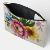 Tea Cup Bloemen Boeket Print Cut Naaizak Etui (Open)