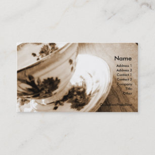  Tea Cup Business/Profile Card Visitekaartje