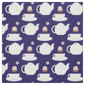Tea Cup en Pot Cute Cafe Barista Stof (Swatch)
