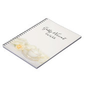 Tea Cup en White Rose Wedding Guest Book Notitieboek (Linkerzijde)