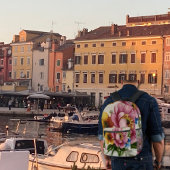 Tea Cup Floral Bouquet  Bedrukte Rugzak