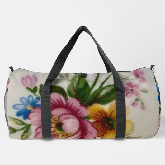 Tea Cup Floral Bouquet Duffle Bag Plunjezak (Achterkant)