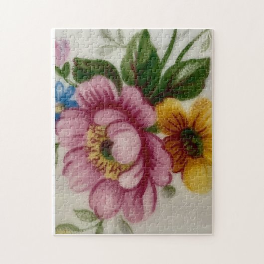 Tea Cup Floral Bouquet Legpuzzel (Verticaal)
