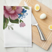 Tea Cup Floral Bouquet Theedoek (Quarter Fold)