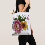 Tea Cup Floral Bouquet Tote Bag (Dichtbij)