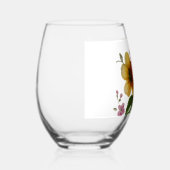 Tea Cup Floral Bouquet Wijnglas Zonder Voet (Rechts)