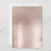 Tea Cup Flowers Glitter Roos Gold 100th Kaart (Achterkant)