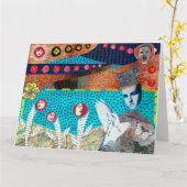 Tea Cup Head Wenskaart Kaart (Gele Bloem)