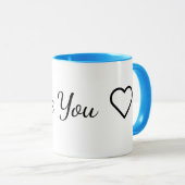 Tea Cup I Love You ❤️ Mok (Voorkant rechts)