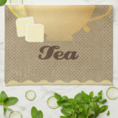 Tea cup illustratie theedoek (Gevouwen)