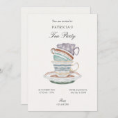 Tea cup kaart (Voorkant / Achterkant)