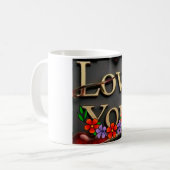 Tea cup love style koffiemok (Voorkant links)