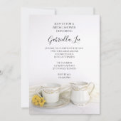 Tea Cup met Geel Daisies Vrijgezellenfeest Kaart (Voorkant)