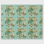 Tea Cup met  illustratie bloemen Cadeaupapier (Vlak)