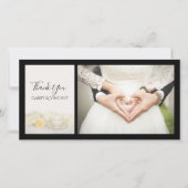 Tea Cup met White Rose Flower Weddenschap Bedankt (Voorkant)