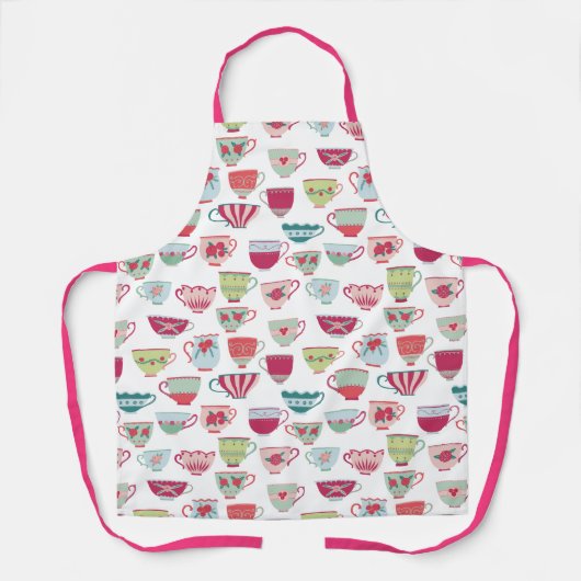 Tea Cup Pattern Schort (Voorkant)