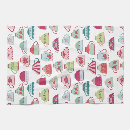 Tea Cup Pattern Theedoek (Horizontaal)