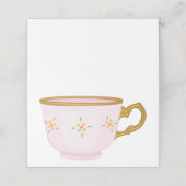 Tea Cup Plaatskaartje (Buitenkant ongevouwen)