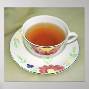 Tea cup poster