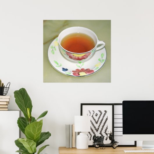 Tea cup poster (Thuiskantoor)