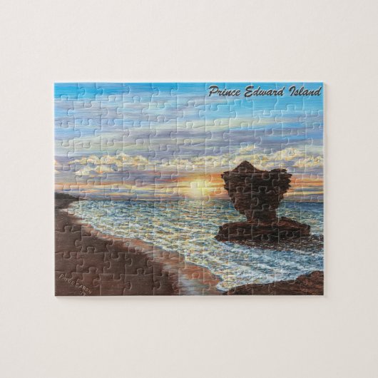 Tea Cup Rock Puzzle met Gift Box Legpuzzel (Horizontaal)