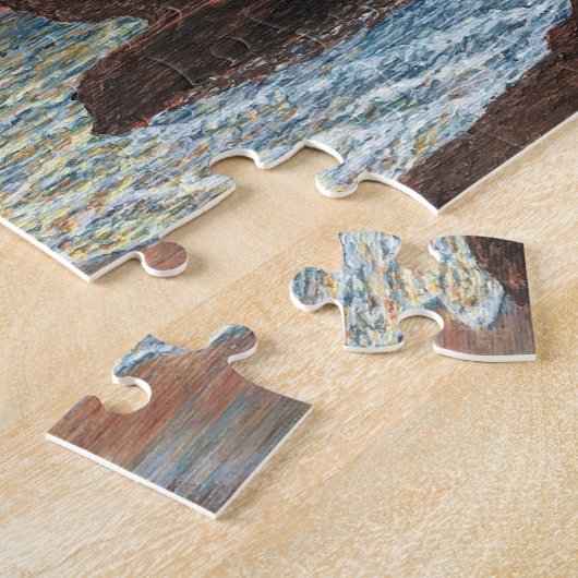 Tea Cup Rock Puzzle met Gift Box Legpuzzel (Zijkant)