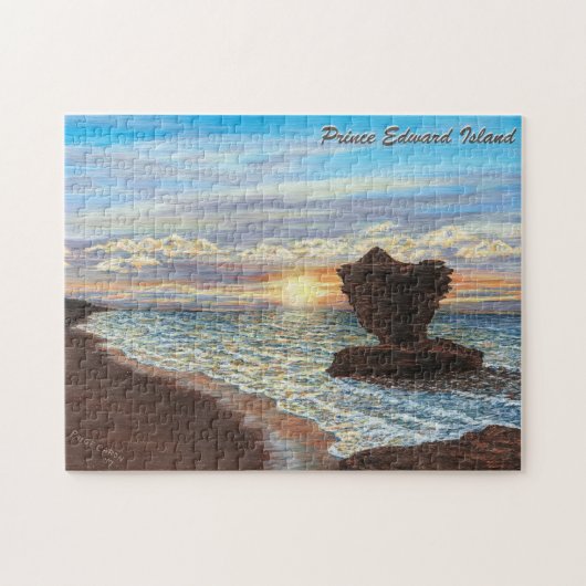 Tea Cup Rock Puzzle met Gift Box Legpuzzel (Horizontaal)