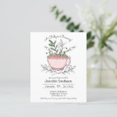 Tea Cup Tea Party Baby shower (Staand voorkant)