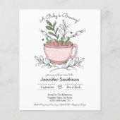 Tea Cup Tea Party Baby shower (Voorkant)