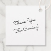 Tea Cup Tea Party Baby shower Bedankt voor de voor Bedankjes Labels (Achterkant)