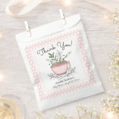 Tea Cup Tea Party Baby shower Bedankzakje (Geknipt)