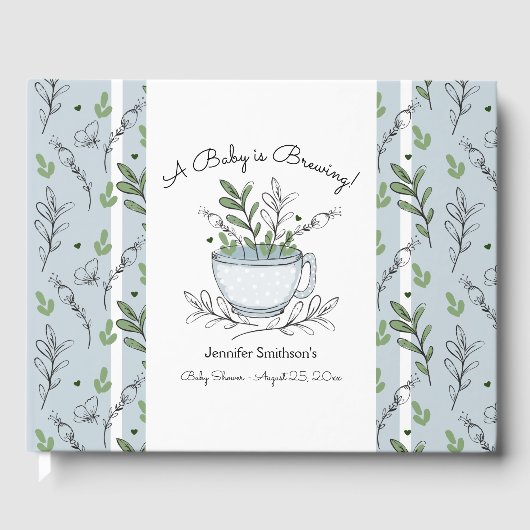 Tea Cup Tea Party Baby shower Gastenboek (Voorkant)