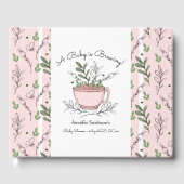 Tea Cup Tea Party Baby shower Guest Book Gastenboek (Voorkant)
