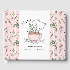 Tea Cup Tea Party Baby shower Guest Book Gastenboek