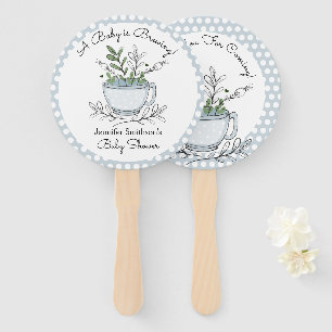 Tea Cup Tea Party Baby shower Hartelijk dank Handwaaier