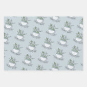 Tea Cup Tea Party Baby shower Inpakpapier Vel (Voorkant 2)