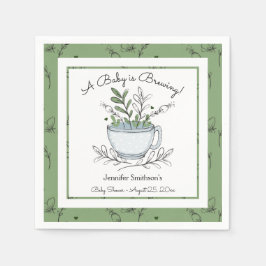 Tea Cup Tea Party Baby shower Napkins Servet