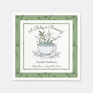 Tea Cup Tea Party Baby shower Napkins Servet