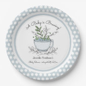 Tea Cup Tea Party Baby shower Paper Bord (Voorkant)