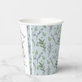 Tea Cup Tea Party Baby shower Papieren Bekers (Links)