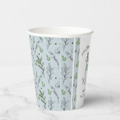 Tea Cup Tea Party Baby shower Papieren Bekers (Rechts)