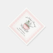 Tea Cup Tea Party Baby shower Servet (Hoek)