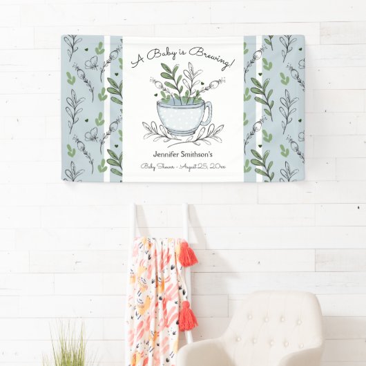 Tea Cup Tea Party Baby shower Spandoek (Insitu)